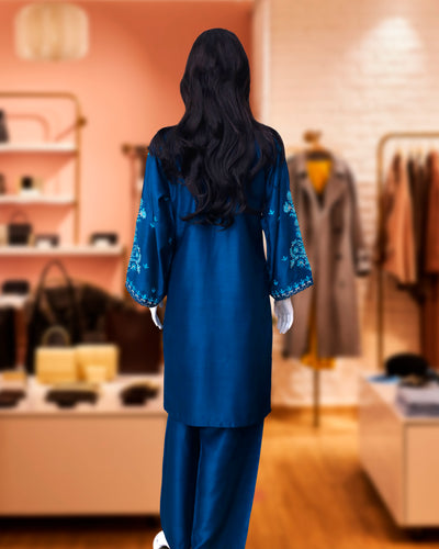 Serena Teal – 2 Piece Premium Quality Viscose Fabric by Leiffab