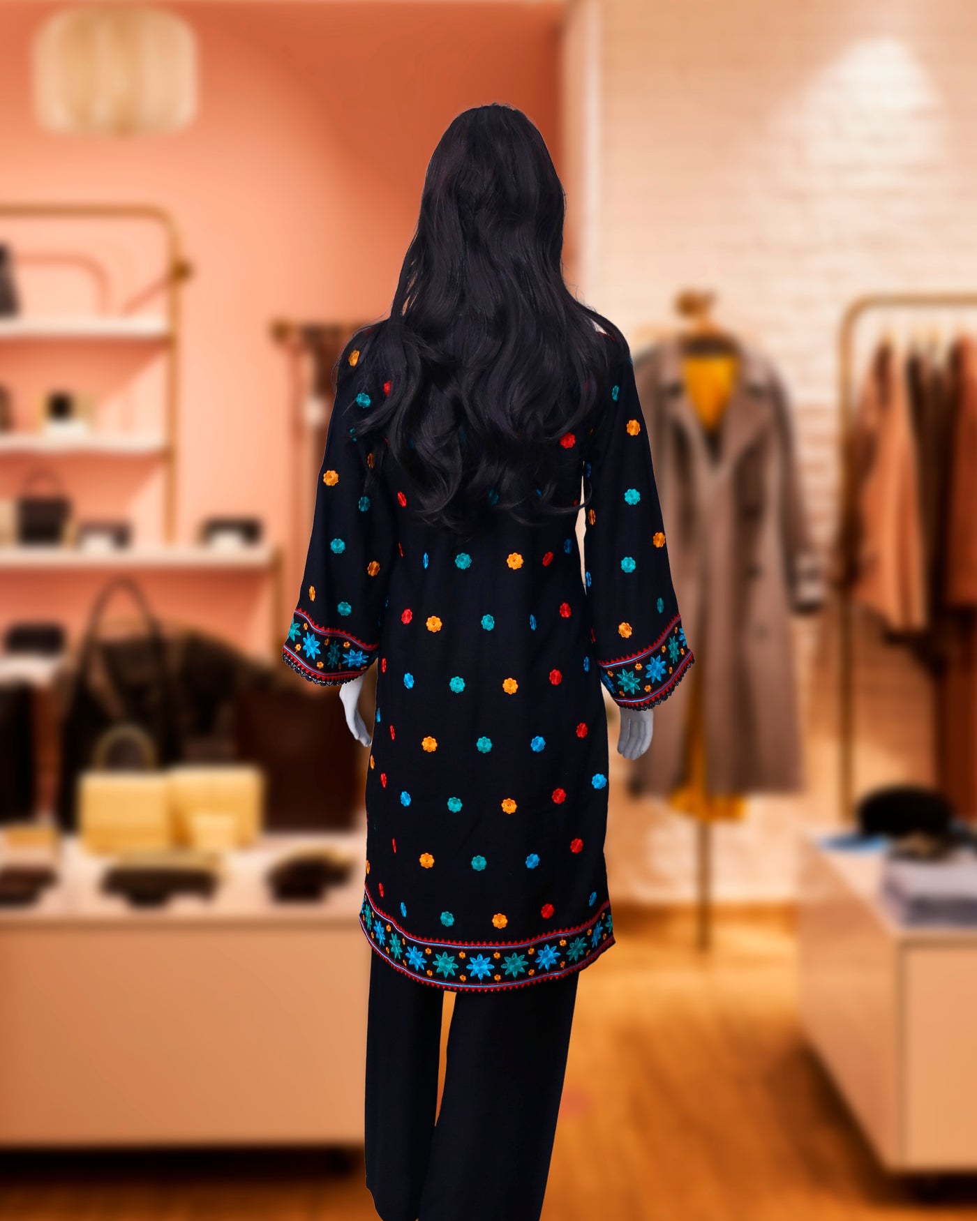 Tara Black – 2 Piece Premium Karandi Collection by Leiffab