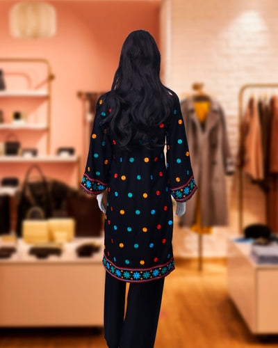 Tara Black – 2 Piece Premium Karandi Collection by Leiffab